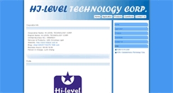 Desktop Screenshot of hilevel.com.tw